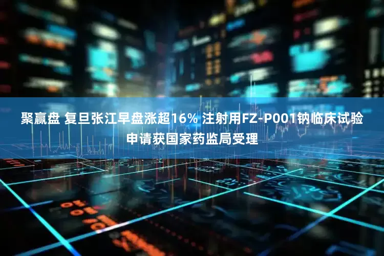 聚赢盘 复旦张江早盘涨超16% 注射用FZ-P001钠临床试验申请获国家药监局受理