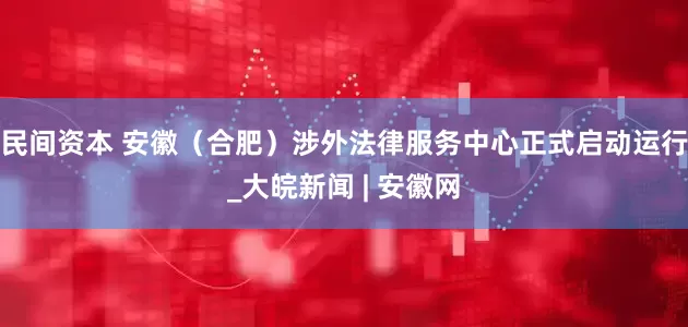 民间资本 安徽（合肥）涉外法律服务中心正式启动运行_大皖新闻 | 安徽网